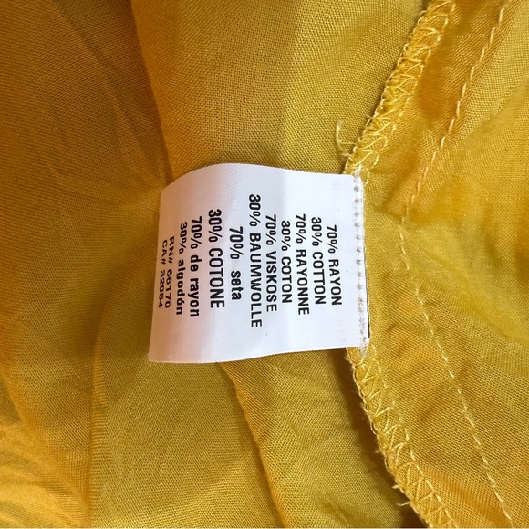 Elegant Yellow Embroidered Lace Blouse - Picture 4 of 4